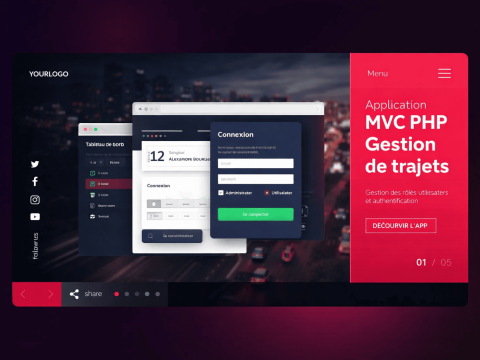 Application MVC PHP - Gestion de trajets